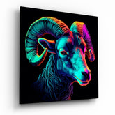Ram Glass Wall Art.